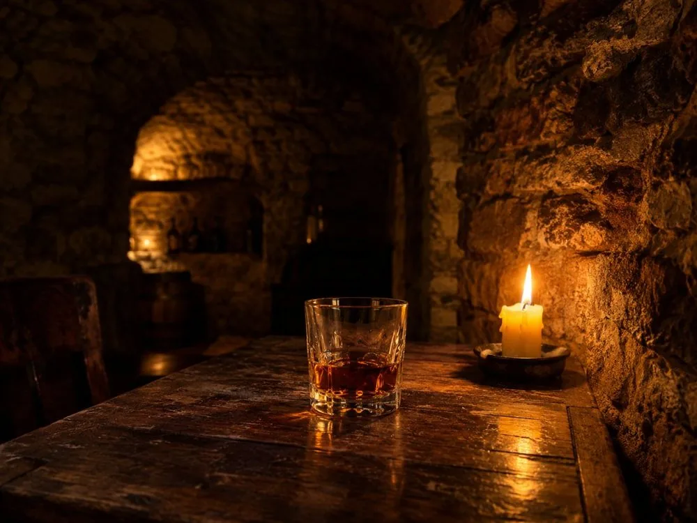 Edinburgh: Untergrundgewölbe-Abend-Geistertour mit Whisky